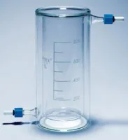 Merck Quickfit Pyrex jacketed beakers