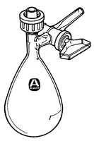 Merck Reaction flask with glass stopcock on side-arm