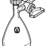 Merck Reaction flask with glass stopcock on side-arm