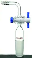 Merck Synthware 90 degree vacuum adapter with PTFE stopcock