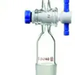 Merck Synthware 90 degree vacuum adapter with PTFE stopcock