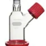 Merck System 45 vessel with threaded side port and removable fritted disc