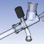 Merck Ace lower distribution head with shut-off valve for condenser `CR` assembly