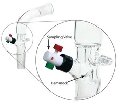 Merck Aldrich distillate sampling adapter, with vacuum connection and PTFE valve