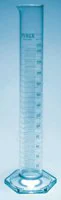 Merck Pyrex measuring cylinder with spout, Class B