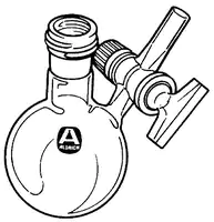 Merck Solvent storage flask with glass stopcock on side-arm