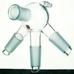 Merck Synthware distillation distribution adapter with vacuum hose connection