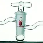 Merck Synthware high vacuum oblique glass stopcock