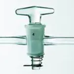 Merck Synthware straight bore glass stopcock