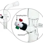 Merck Aldrich distillate sampling adapter, with vacuum connection and PTFE valve