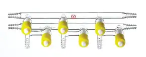 Merck Aldrich dual bank manifold with high-vacuum PTFE valves