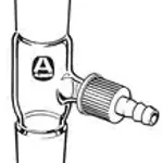 Merck Aldrich gas-inlet adapter with SafetyBarb hose connector