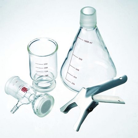 Merck Synthware 47 mm filtration apparatus with fritted support