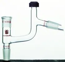 Merck Synthware Claisen distillation adapter with compression cap thermometer port