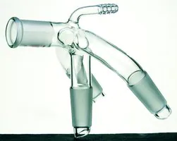 Merck Synthware distilling receiver with hose connection