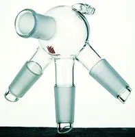 Merck Synthware distillation distribution adapter with vacuum hose connection