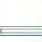 Merck Synthware Liebig condenser with 8 mm OD removable hose connections