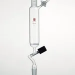 Merck Synthware filter funnel with glass stopcock and high vacuum valve