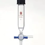 Merck Synthware peptide synthesis vessel with fritted disc and T-bore PTFE stopcock