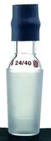Merck Synthware inlet/thermometer adapter with one holed rubber adapter