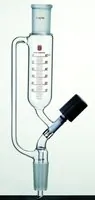 Merck Synthware pressure equalizing funnel with high vacuum valve