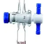 Merck Synthware straight vacuum adapter with PTFE stopcock