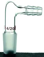 Merck Synthware vacuum or argon adapter with hose connection on side