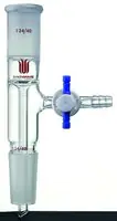 Merck Synthware vertical vacuum take-off adapter with PTFE stopcock