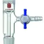 Merck Synthware vertical vacuum take-off adapter with PTFE stopcock