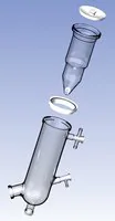 Merck Ace rotary evaporator condenser complete `C` assembly