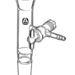 Merck Aldrich vacuum-filtration adapter with PTFE stopcock