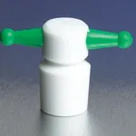 Merck Pyrex PTFE key-hole stopper, color-coded