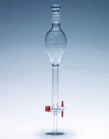 Merck Pyrex Separating funnel, Gilson style with PTFE key
