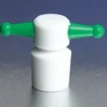 Merck Pyrex PTFE key-hole stopper, color-coded