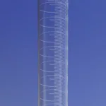 Merck Pyrex single metric scale graduated cylinder, calibrated to deliver