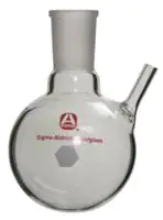 Merck Aldrich round-bottom flask with septum-inlet