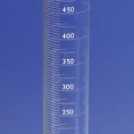 Merck Pyrex serialized/certified graduated cylinder with Pyrex stopper