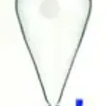 Merck Synthware Squibb-style separatory funnel with standard taper joints, PTFE stopcock and PTFE stopper