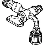 Merck Adapter with glass stopcock
