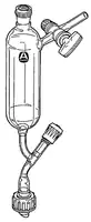 Merck Addition funnel with Rotaflo stopcock, and glass stopcock on side-arm