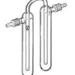 Merck Aldrich reverse-flow bubbler with SafetyBarb hose connectors