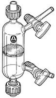 Merck Double-ended filter with a glass stopcock on each of the two side-arms