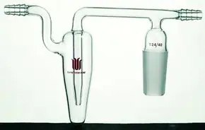 Merck Synthware adapter with mineral oil bubbler