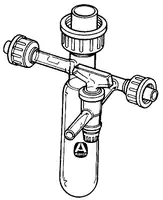 Merck Solid-transfer vessel with two side-arms and a gas inlet with glass stopcock