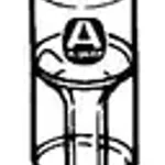 Merck Straight adapter with drip-tip