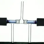 Merck Synthware three-way high vacuum valve with protected o-rings