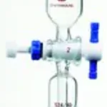 Merck Synthware metering flow control straight adapter with PTFE stopcock