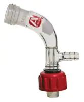 Merck Vacuum distillation adapter with threaded 14/20 joints