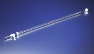 Merck Pyrex economy-grade burette, with PTFE locking stopcock