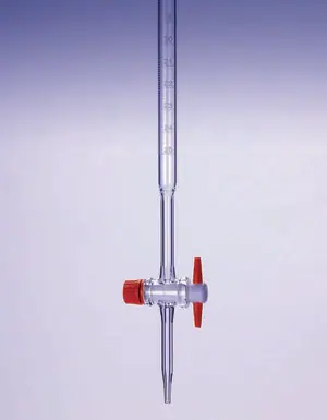 Merck Pyrex Burettes, class AS works certified with PTFE key